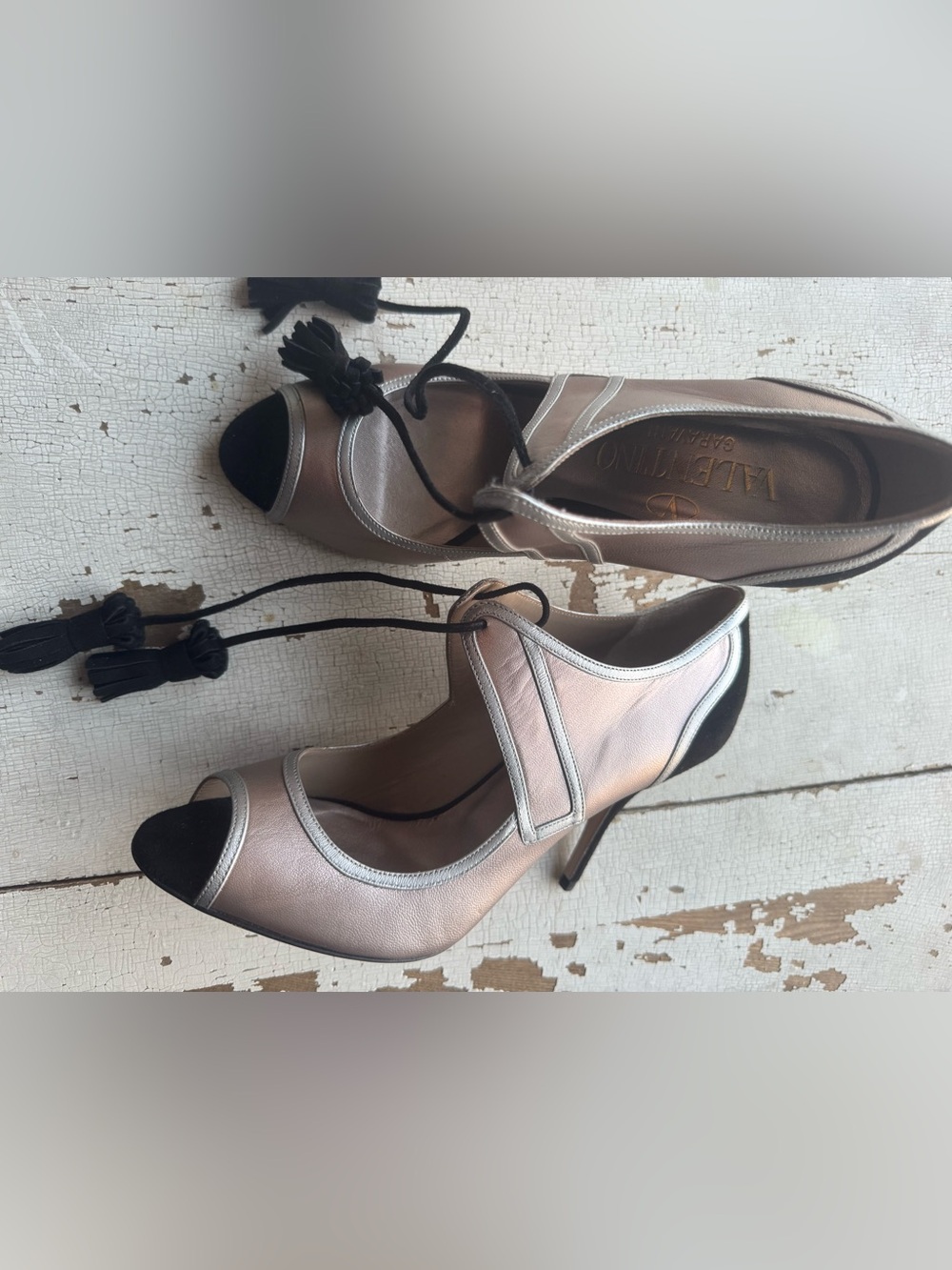 Valentino Garavani Lace-Up Heels – Made in Italy (EU 37 / US 6.5)